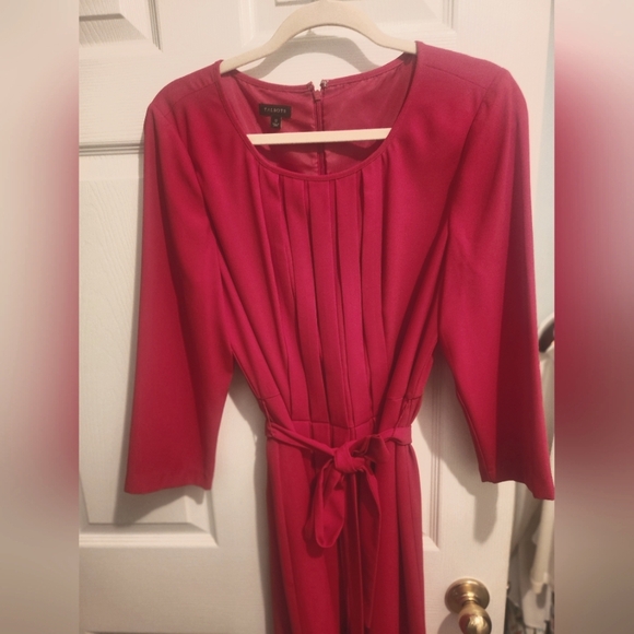 Talbots Pleat Front Size 12 Party Dress - Picture 1 of 5